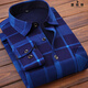 
Baochilang Men's warm shirt with velvet thickened long-sleeved shirt striped dad middle-aged and elderly men's plaid 1/2 pieces 12 HB677 2XL Suitable for 140Jin[Jin equals 0.5 kg]-159Jin[Jin equals 0.5 kg]