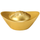 Jishantang Solid Brass Gosdated Sintot Dornmants Home Office Desktop Coremer New Home Открытие подарочных подарков 5 см Медной слиток (песчаное золотое стиль)
