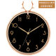 
Nordic light luxury deer head wall clock living room home creative atmospheric modern simple clock decoration fashionable clock wall deer head electroplated gold simple model [6187]
