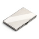 Stainless steel card bag brushed mirror business card holder business portable bank card box portable storage metal anti-demagnetization horizontal flip full wired flip full wired flip full wired