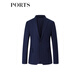 Ports Men's Men's Automne One Button Flat Collar Suit MP9MJ003SWW048 Navy Blue 50 A