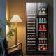 BAIKAILUN double-door thermostatic wine cabinet with double-door door ultra-thin and can be embedded in air-cooled frost-free thermostatic wine cabinet office household tea beverage liquor wine fruit preservation refrigerated display cabinet 1.78 meters dual temperature red wine ice bar 49 bottles thin section