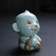 Find Ruru kiln tea pet ornaments Kung Fu tea set twelve zodiac slices can be raised azure high-end tea ceremony accessories tea table golden monkey presents auspiciousness-azure