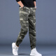 
OVZH casual pants men's trendy autumn new men's trendy Korean style camouflage overalls trousers men's trousers 698A style green 31