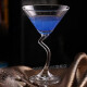 DASHINGLASS creative curved-foot glass wine glass, margarita glass, cocktail glass, champagne glass, tall glass, sparkling martini glass, single pack