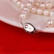 Zhizun Freshwater Pearl Necklace Female Mother Style Near Round Glare Silver Jewelry for Mother-in-law Mother's Day Gift with Gift Box Certificate Pendant Pearl Necklace + Gift Box