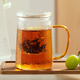 Yaji Zhuming glass tea cup tea water separation glass cup with lid and glass liner office household heat-resistant tea cup