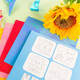 Morning Light (M/G) Colorido Mil Paper Crane Origami Square Estudiantes de origami para niños Diy Corte de papel colorido Corte H683 GLITTER Origami 40 páginas/145*145/10 Color 1 Pack
