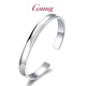 GsunGPT950 platinum bracelet for men and women, smooth simple oval open platinum bracelet, needs to be customized, calculated based on the gold price in the store that day