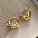 Idel's light luxury high-end pendant earrings women's niche unique metal earrings 2025 new earrings birthday gift E3672 Japanese and Korean metal earrings