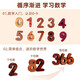 
Prince Mother Numbers and Mother Operations Puzzle toys Children's 1-3-year-old baby wooden three-dimensional early education enlightenment girl boy gift capital letter cognitive puzzle (solid wood without paint)