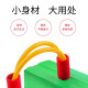 Cute pudding children's jumping toys frog jumping balance training equipment baby frog jumping outdoor sports jumping frog pole outdoor bouncing kindergarten teaching aids rose red sound lighting model