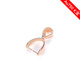 Miyan Pt platinum 950 necklace button connector clip accessories jade jade 18K gold melon seed pendant buckle head buckle gold rose gold pendant buckle