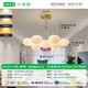 Grand View Garden (DGY) Luz de la luna Luz de la sala de estar Candelier Estudio de dormitorio cálido Posting Pending de dibujos animados Lámpara Zhongshan Lámpara O001 9734 Golden 13 Cabezas-Tres colores Bola de 15 cm Bola grande