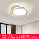 XMSJ bedroom lamp ed ceiling lamp simple modern Nordic style super bright room lamp Wuji dimming Zhongshan lamp 0W 0 internal suitable 0lm black 693 diameter 42cm three-color light