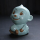 Find Ruru kiln tea pet ornaments Kung Fu tea set twelve zodiac slices can be raised azure high-end tea ceremony accessories tea table golden monkey presents auspiciousness-azure