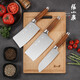 Zhang Xiaoquan Knife Set Kitchen Set Knife Cutting Knife Cutting Knife Bone Cutting Knife Multi-purpose Kitchen Fruit Knife Screws Knife Sharpener Six-piece Set + Zhang Xiaoquan Bamboo Board + Kitchen Scissors Set 8-piece Set