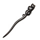 Handmade ebony hairpin, sandalwood hairpin, ebony classical Hanfu hairpin, little fox