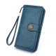 VQGT Sunflower Long Wallet Women's New Clutch Mobile Phone Bag Light Luxury Girls Wallet Coin Purse Female Card Bag Black