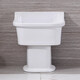 Balcony ceramic mop pool household tall split floor-standing mop pool basin large bathroom mop pool 43 cm manual water 20 cm pillar