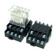 Odu HC68A-4Z LY4 HH64P middle small electromagnetic relay relay + Korean base (set) DC DC24V