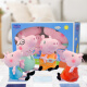 Peppa Pig (PeppaPig) plush toy pillow doll boy and girl birthday gift cloth doll series National Day gift for girls trumpet set 19cm+30cm