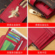CUADEN KLLIATM light luxury clutch new bag women's wallet short coin purse female wallet birthday gift for girlfriend and wife coffee with red gift box 2025 high-end girl bag practical and heart-warming gift for wife, mother and elders