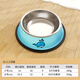 Qi Oh dog bowl, dog bowl, cat bowl, cat food bowl, dog rice bowl, anti-knock over double bowl and drinking water bowl, small and medium-sized dog pet supplies, Deep Sea Whale-single basin, small size (suitable for 0-6 Jin Jin equals 0.5 kg puppies and cats)