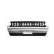 Di Galen can hide the temporary parking number plate, car creative car moving phone number plate, car moving card, practical car supplies, interior decoration ornaments, brushed silver