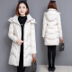 Qiaotingduo down jacket for women in mid-length winter new style over-knee brand thickened white duck down jacket new national standard park 9913 khaki L (recommended 110-125 Jin [Jin equals 0.5 kg])