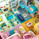 Asamblea de bloques de construcción compatible con la escena callejera de la serie LEGO Kumamoto Modelo de juguetes para adultos Regalos sorpresa de los niños Wangwang Fashion Home [1048pcs]
