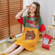 Fenton Pajamas Women's Summer Brown Bear Loose Cotton Genuinely Authorized LINEFRIENDS Nightgown Women's Home Clothes Q9981722691 Turmeric XL