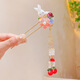 Qianbaolai children's hairpins, ancient style Hanfu hair accessories, girls' hairpins, Chinese-style hairpins for girls, tassels, ancient costume hairpins 10-Yilan
