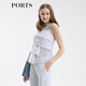 PORTS PORTS spring and summer new women's sleeveless shirt SM8B011MFD084 white XXS (0)