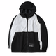 
Twister Fashion Brand Large Size Men's Wear Plus Fat Plus Jacket Men's Hooded Loose Fat Jacket JK1203 Black and White Double Pair 6XL (250-275Jin [Jin equals 0.5 kg])