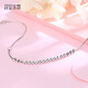 Misu platinum laser transfer bead anklet for women PT950 platinum simple and versatile anklet as a birthday gift for girlfriend, weight 4.3-4.5 grams, length 22+3CM