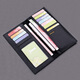 Shuguoer (Shu Guo er) () NOUVEAU portefeuille pour hommes style coréen long Cross Match à la mode Multi-carte simple portefeuille 3027 Long Black