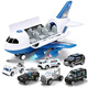 Baolexing children's toys 3-6 years old large size can tell stories airplane simulation passenger plane car model boy birthday gift