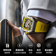 
Bugatti (BONEST GATTI) German Phantom Speed ​​Mechanical Watch Fully Automatic Hollow Men's Watch Valentine's Day Gift for Boyfriend Mechanical Yellow Panoramic Back BG9903-A3