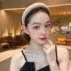 Zhuo Keke high-ceiling hairpin sponge black hairband wide-brimmed women's all-match Internet red out-of-wash face-pressing hairband headband head jewelry black