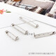 JACK VINEY pin insurance safety pin corsage base buckle pin with lock tie brooch handmade DIY hair accessories materials 15mm flat brooch 30 pieces