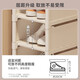 Lohas time single row simple shoe rack door multi-layer household shoe storage narrow shoe rack storage rack dormitory shoe rack white 8 layers