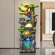 Botianxuan Fengshui Wheel Rockery Flowing Water Fountain Living Room Fish Tank Humidifier Decoration Huge Mountain Ornament Circulating Water View Floor 9923 Small 45*33*108cm