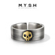 Mingyang Decorative Sea 925 Silver Skull Ring Men's Index Finger Ring Trendy Retro Original Personality Fashion Adjustable Open Ring Skull Ring (Open Adjustable)