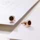 Trendy Acer CHJJEWELLERYMix/Chic18K gold earrings agate single earrings for men and women EEK33900101 round single earrings