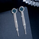 Qlady tassel silver earrings women's fashion long style 925 silver needle light luxury earrings birthday gift for girlfriend