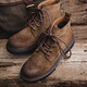 Maden Martin boots men's work boots British style high-top leather shoes trendy men's boots short boots leather boots yellow brown 42 (260mm)