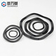 Guwanji Wave Washer Black Wave Elastic Washer Three Peaks Wave Spring Washer Wave Washer National Standard 65 Manganese Steel M50*61 5 Peaks-10 Only