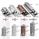 XMSJ aluminum alloy door latch door latch door buckle anti-theft latch lock thickened bathroom wooden door latch door latch door pin customization aluminum alloy latch - brushed silver 3 inches