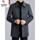 Woodpecker (TUCANO) Double-sided Wool Wool Coat for Men Middle-aged Autumn and Winter High-End Business Down Liner Wool Wool Coat Black 180/XL Size Recommended 145-165 Jin Jin equals 0.5 kg